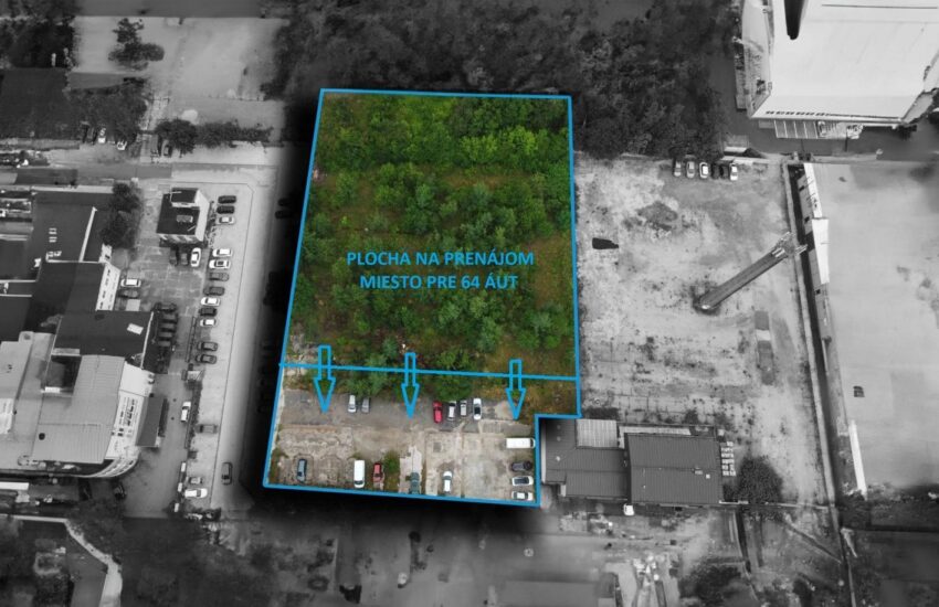 ŽILINA -SPEVNENÁ PLOCHA  NA  PRENÁJOM-VÝMERA 1550 m2